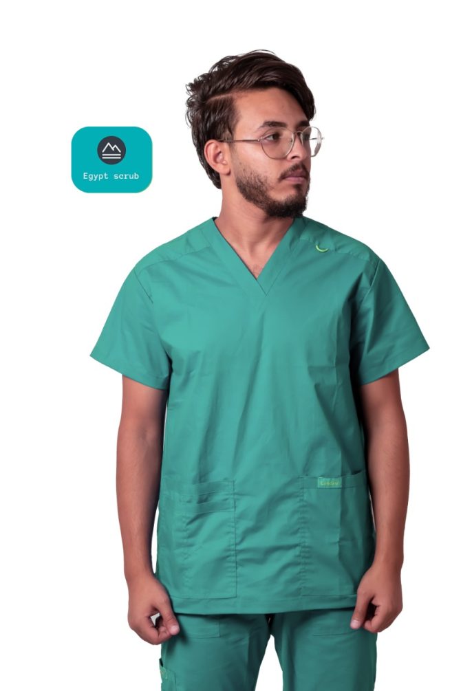 medical scrub green